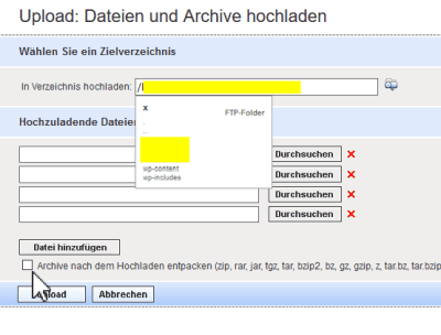 Google Font als ZIP hochladen Google Font als ZIP hochladen